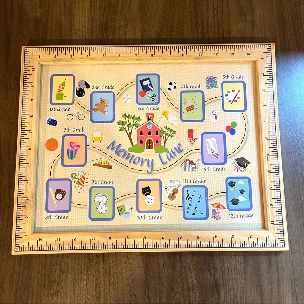 VTG Memory Lane School Years Photo Frame School Pictures 1st-12th Grade 90s Y2K